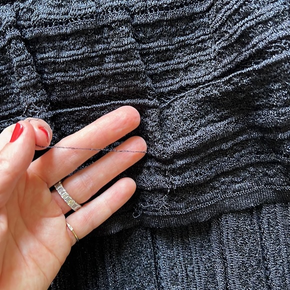 Missoni black sparkle knit ruffle dress - Picture 9 of 13